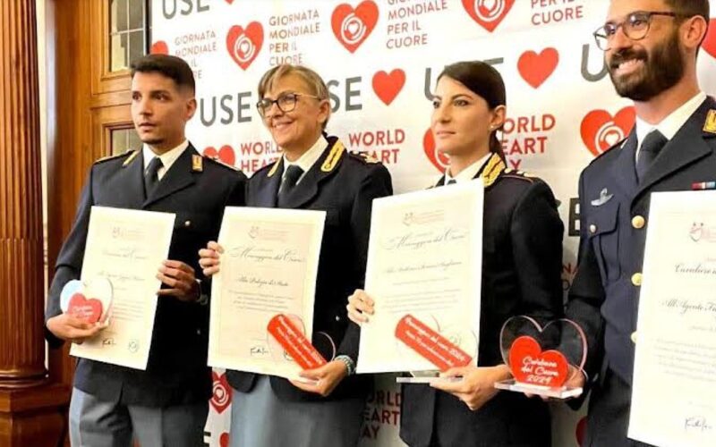 Premio alla Polizia di Stato alla Conferenza sui Defibrillatori