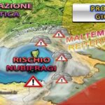 Maltempo in arrivo: piogge intense e nubifragi nel weekend