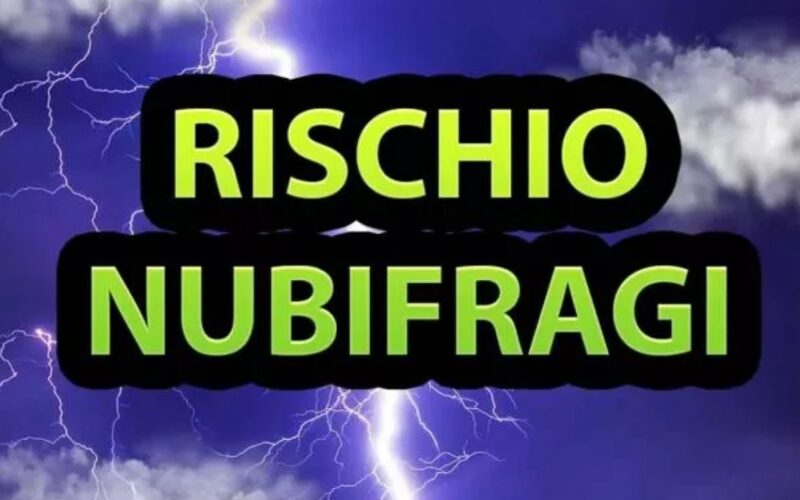 Fase di maltempo in arrivo: allerta nubifragi per l’Italia
