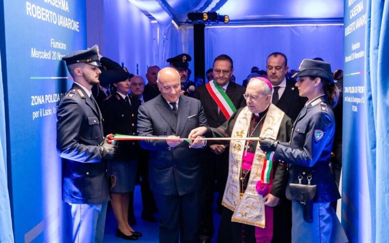 Inaugurazione della nuova Caserma Iavarone a Fiumicino