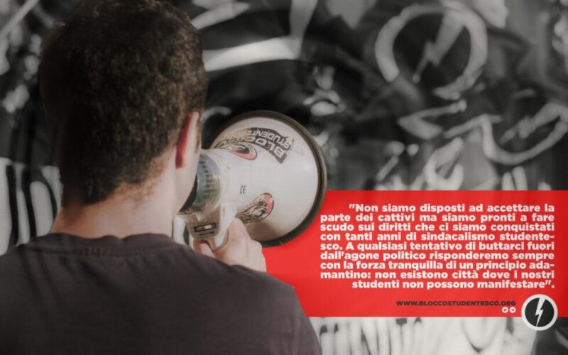 Blocco Studentesco: “Vietato il corteo, ci impediscono di manifestare”