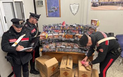 Botti di fine anno. Carabinieri sequestrano 120kg di fuochi d'artificio