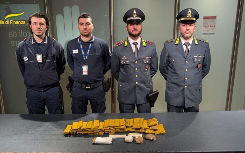 Sequestro di 6,5 kg di eroina all’aeroporto di Venezia