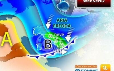 Previsioni meteo: nevicate a bassa quota per San Valentino