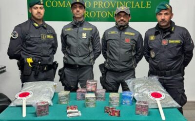 Sequestro di droga a Crotone: 9,5 kg di hashish e 2 kg di marijuana