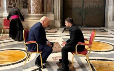 Incontro lampo tra Trump e Zelenskyj a San Pietro