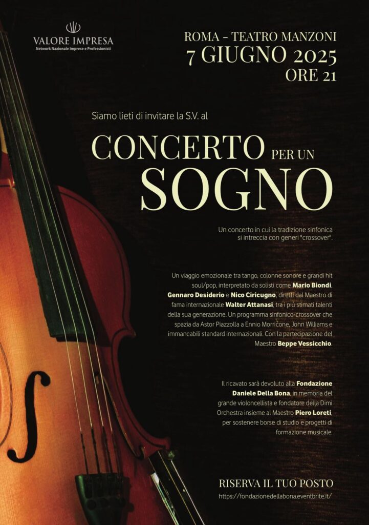 Roma: Concerto per un sogno, la musica incontra la solidariet&agrave;