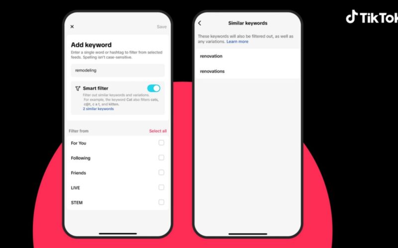 TikTok aggiorna il feed: più controllo sui contenuti
