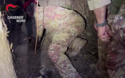 Bunker sotterraneo con piantagione di marijuana: due arresti a Gavoi