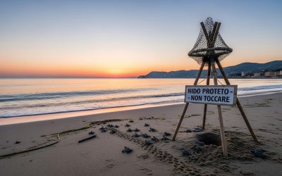 Tartarughe Caretta caretta: nuovo nido e 23 nascite nel Lazio