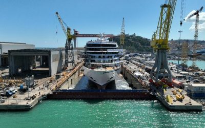 Fincantieri vara ad Ancona la nave da crociera Viking Mira