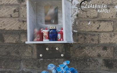 Gragnano, rimosso l’altarino abusivo dedicato a pregiudicato