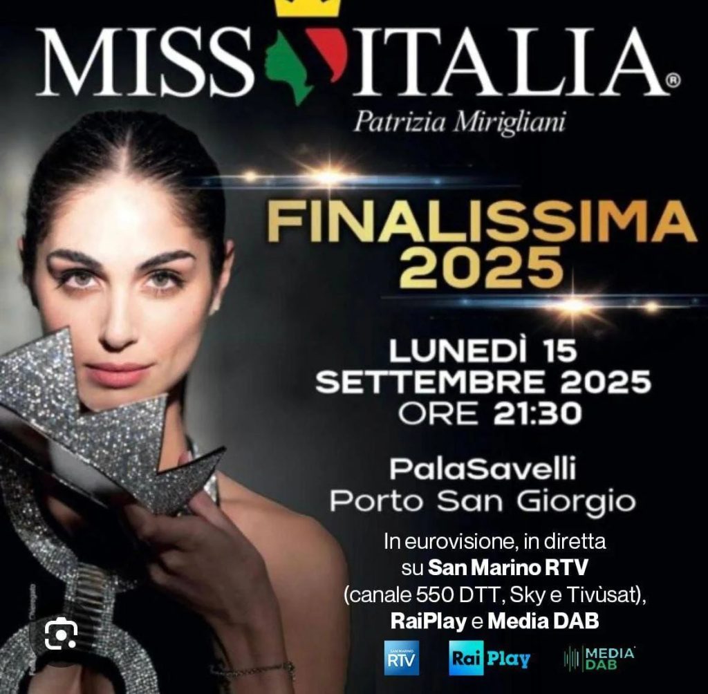 Miss Italia 2025, finale il 15 settembre da Porto San Giorgio