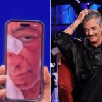 Fiorello cade in bici a Roma tentando una manovra azzardata